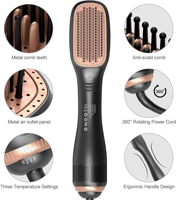 2 in 1 Joy Professional Hair Dryer & Styler – Fast Drying with Styling Attachment