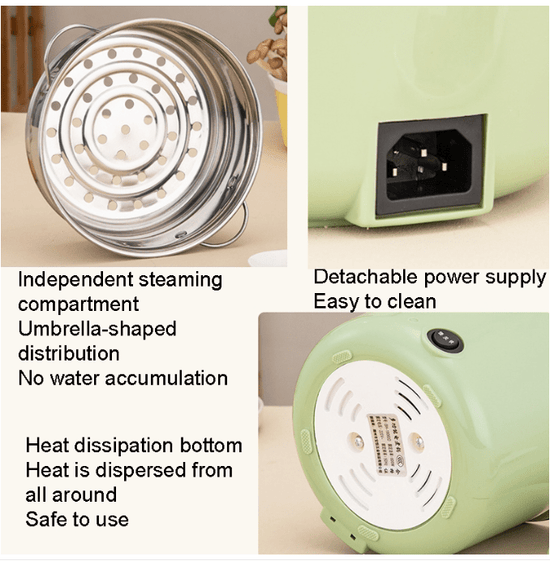 Multifunctional Mini Electric Cooker – Portable Hot Pot, Rice Cooker & Steamer