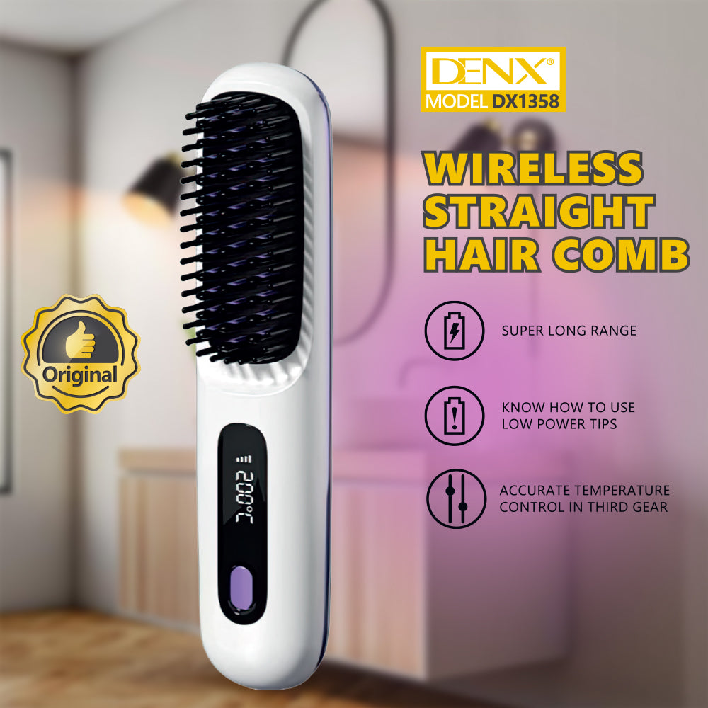 Wireless Hair Straightening Comb