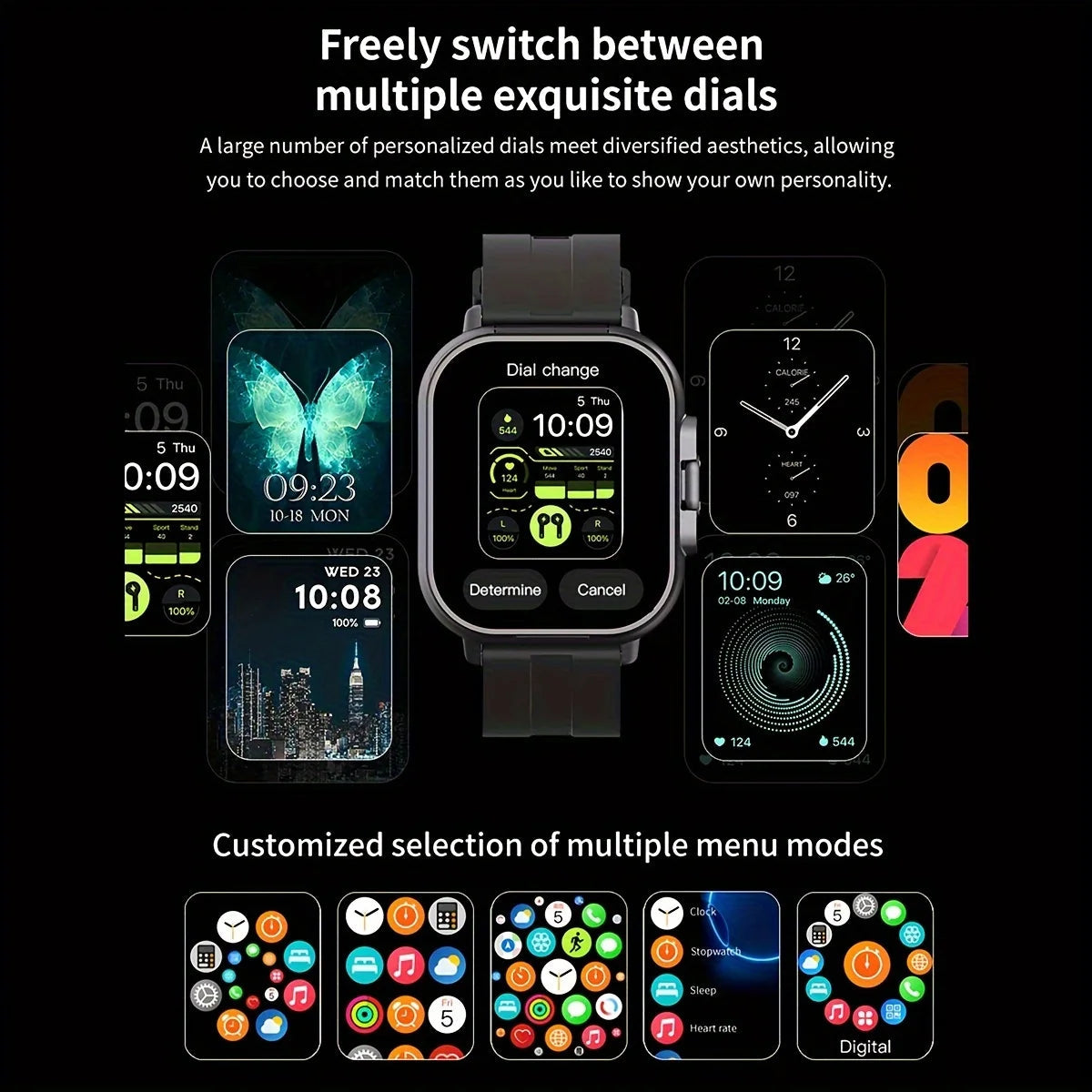 Smartwatch with Wireless Earbuds – 2-in-1 Bluetooth Smart Watch & Earbuds Combo