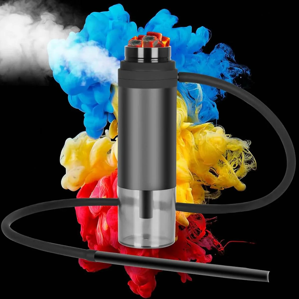 Compact & Stylish Travel Hookah for On-the-Go Smoking