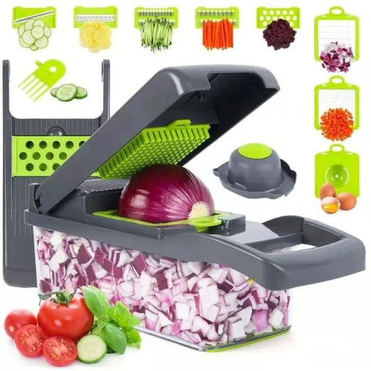 Multifunctional Vegetable Slicer & Grater – Adjustable Blades for Slicing, Julienne, Dicing & Shredding"