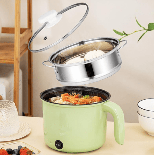Multifunctional Mini Electric Cooker – Portable Hot Pot, Rice Cooker & Steamer