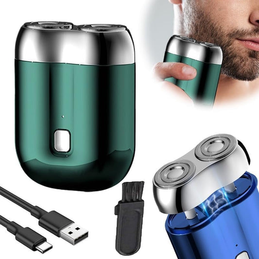 Mini Electric Shaver for Men – Double Head, Waterproof & Portable Razor
