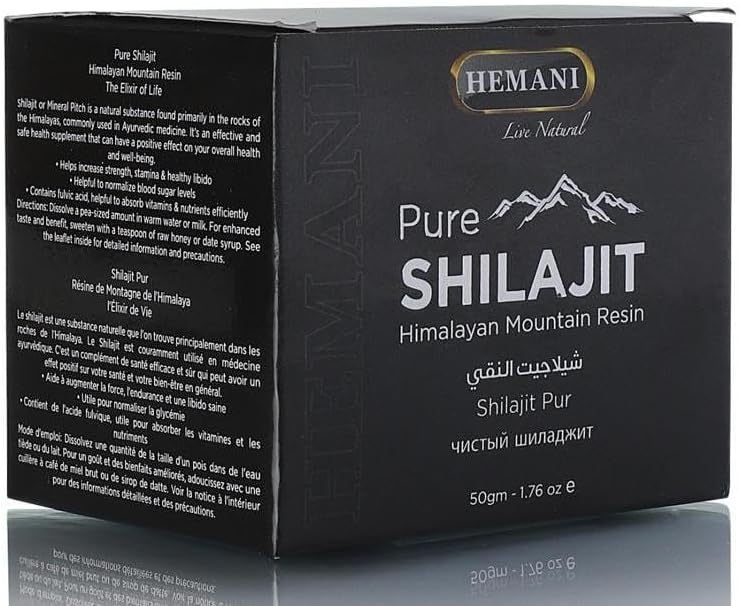 HEMANI Pure Shilajit – Natural Energy & Vitality Booster for Men & Women