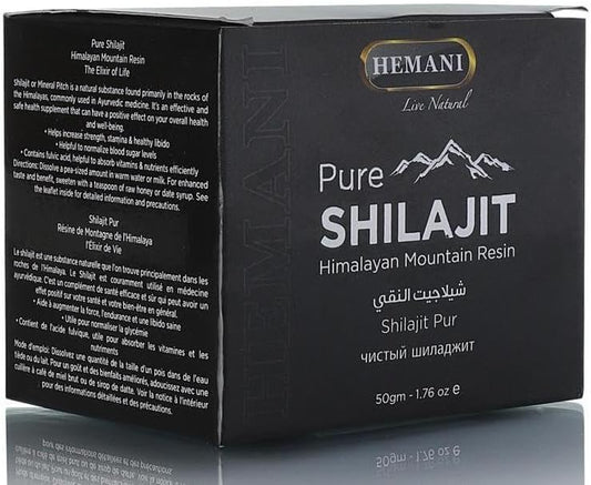 HEMANI Pure Shilajit – Natural Energy & Vitality Booster for Men & Women