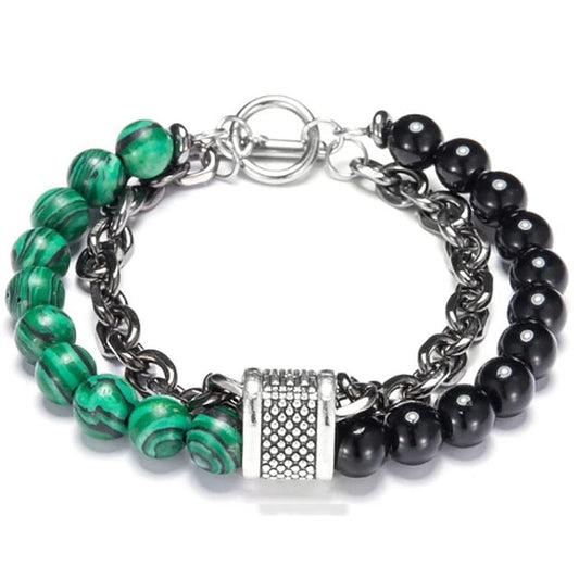 Unisex Beaded Chain Bracelet – Stylish Handmade Bracelet for Men & Women