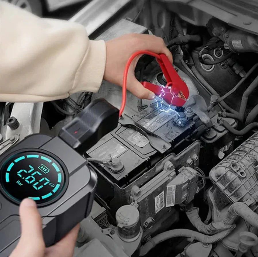 Portable Car Jump Starter with Air Compressor
