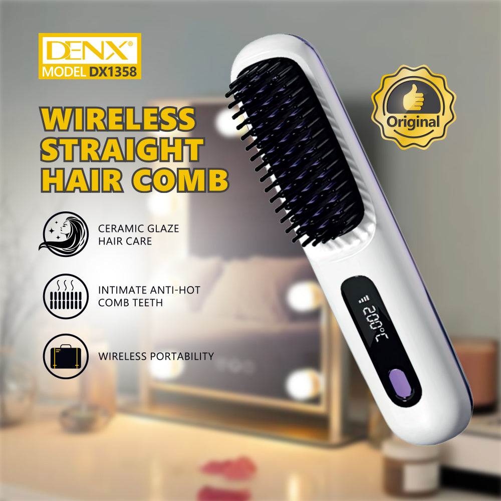 Wireless Hair Straightening Comb