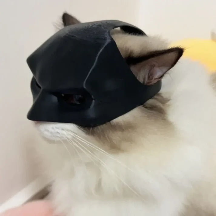 Batman Mask for Cats – Funny Superhero Costume for Pets