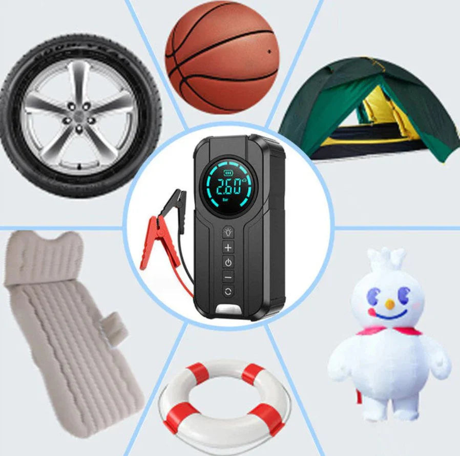 Portable Car Jump Starter with Air Compressor
