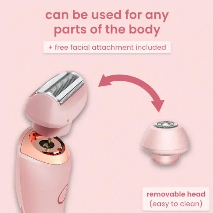 Go Lady Electric Shaver – Painless Hair Removal for Women, Portable & Rechargeable