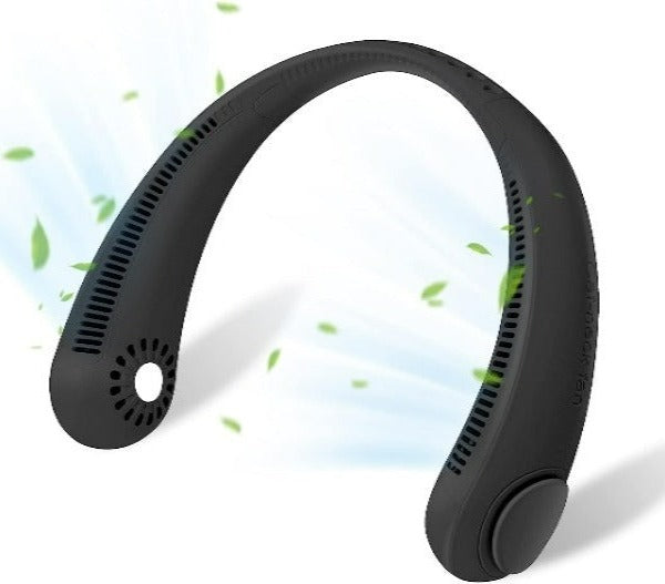 Portable Hanging Neck Fan – USB Rechargeable Wearable Fan for Hands-Free Cooling